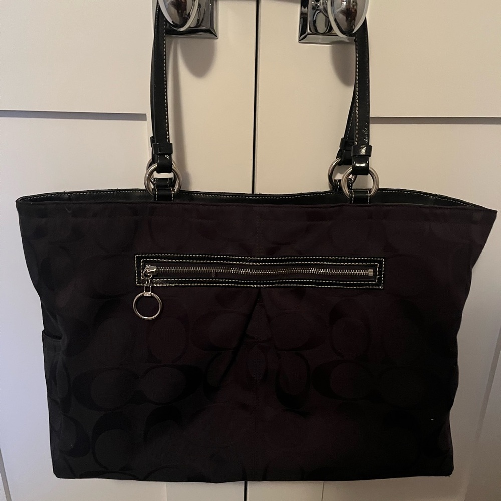 Coach Carry On Black Tote Bag